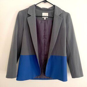 Silence + Noise Blue Colorblock Blazer Size Small